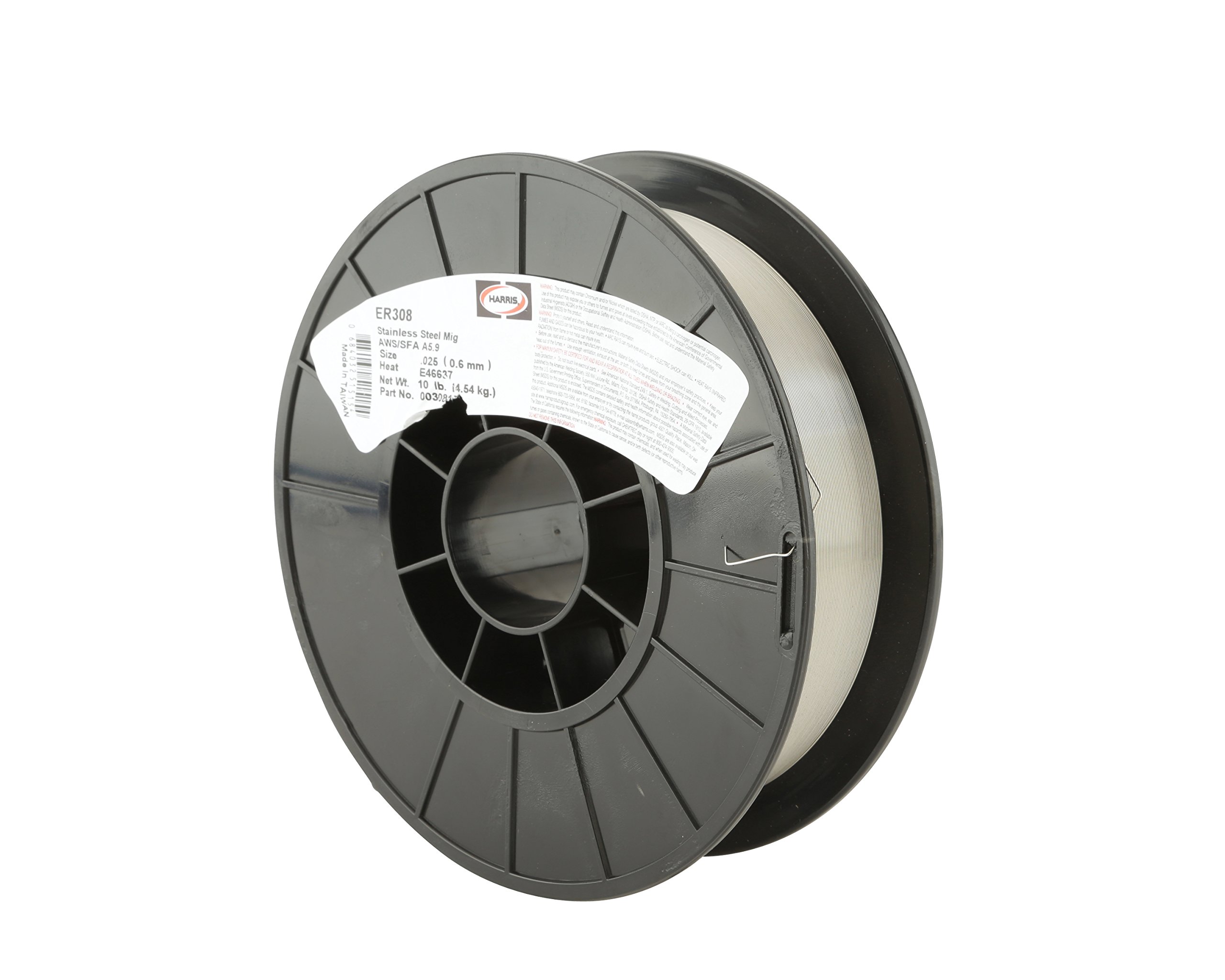 HARRIS - 30800000 Harris 00308E5 308 Welding Wire, Stainless Steel Spool, 0.030" x 10 lb.
