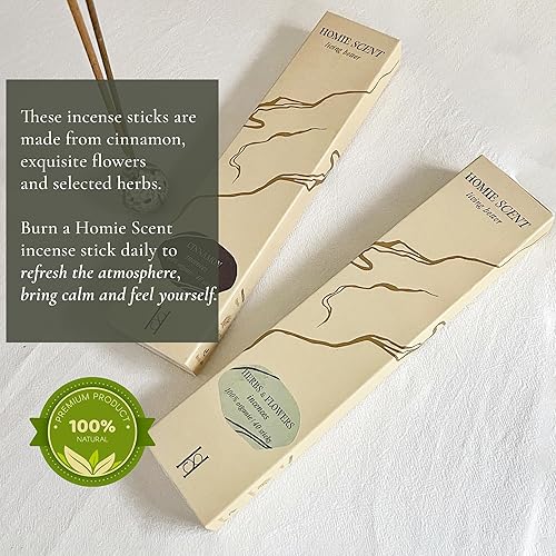 Miniatura 3 de Juego de 2 paquetes con 80 varillas de incienso naturales no tóxicas, sin químicos, varillas de incienso orgánicas no tóxicas, varillas de incienso
