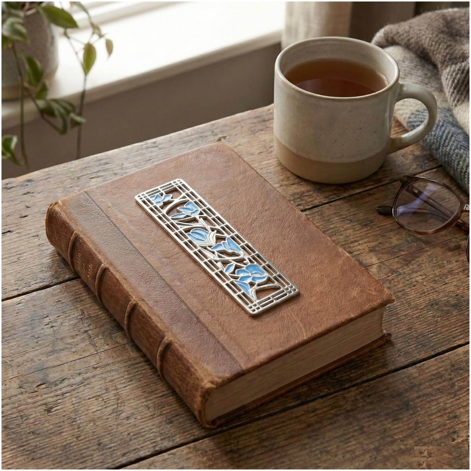 Amazon | Tiffany Magnoliaメタルブックマーク | しおり | 文房具