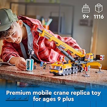 Amazon.com: LEGO City Yellow Mobile Construction Crane Toy