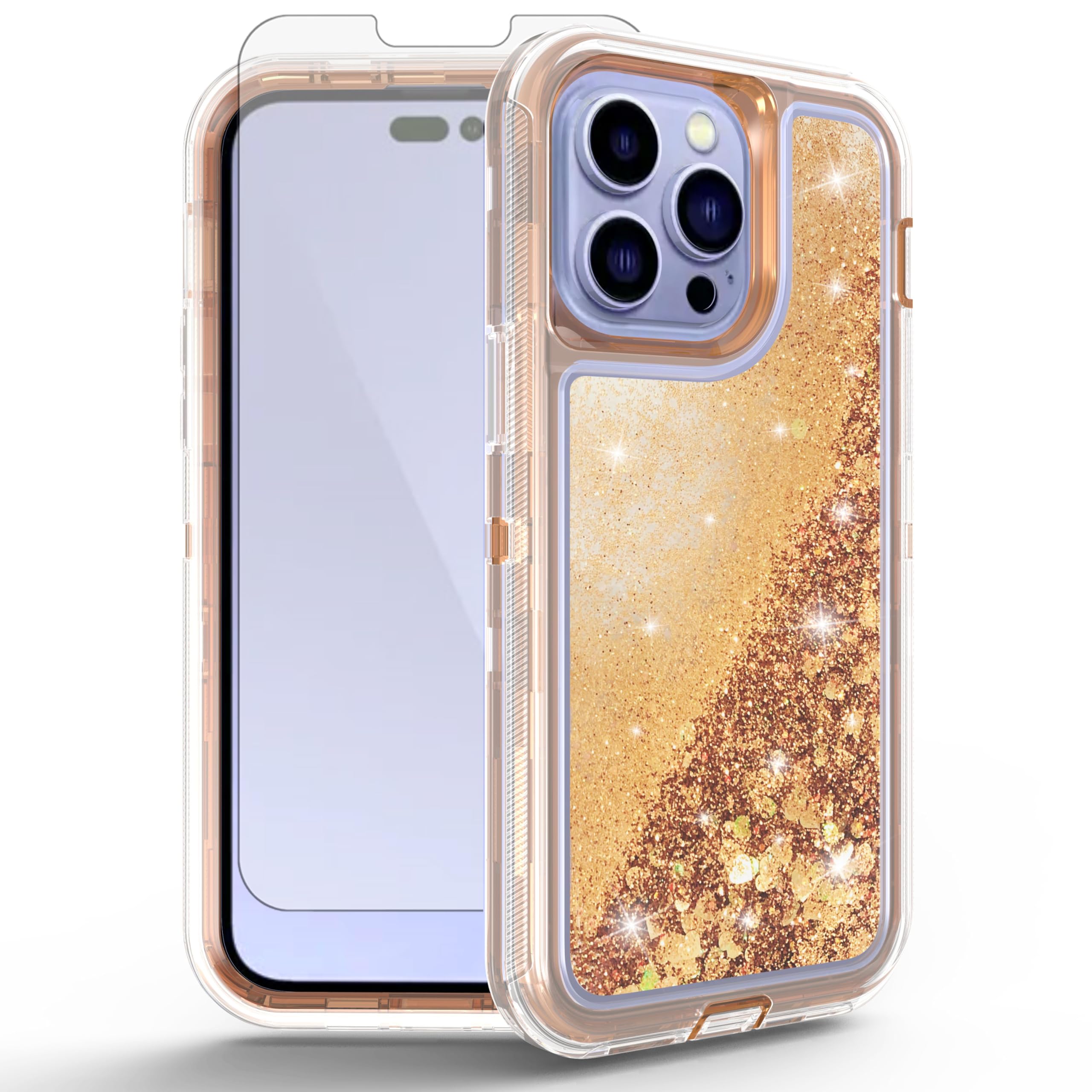 Coque iPhone 14 Pro Max robuste transparente silicone rigide antichoc - 6