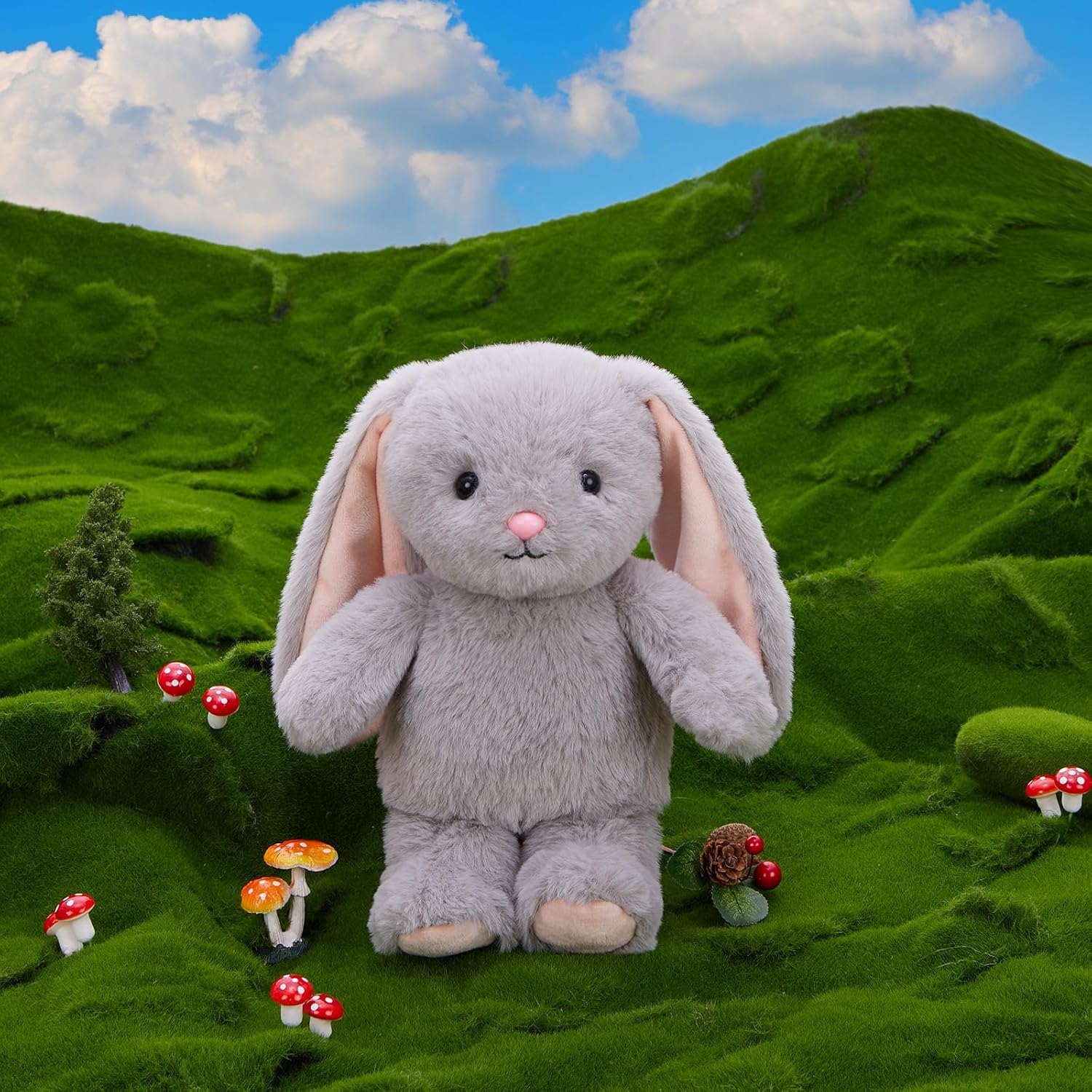 MaoGoLan 4Pcs Easter Stuffed Animals Bulk for Kids, 10 inch Floppy Bunny Stuffed Animals Plush Chick Toys Party Favors Birthday Decorations Girls Easter Gift Basket Stuffers