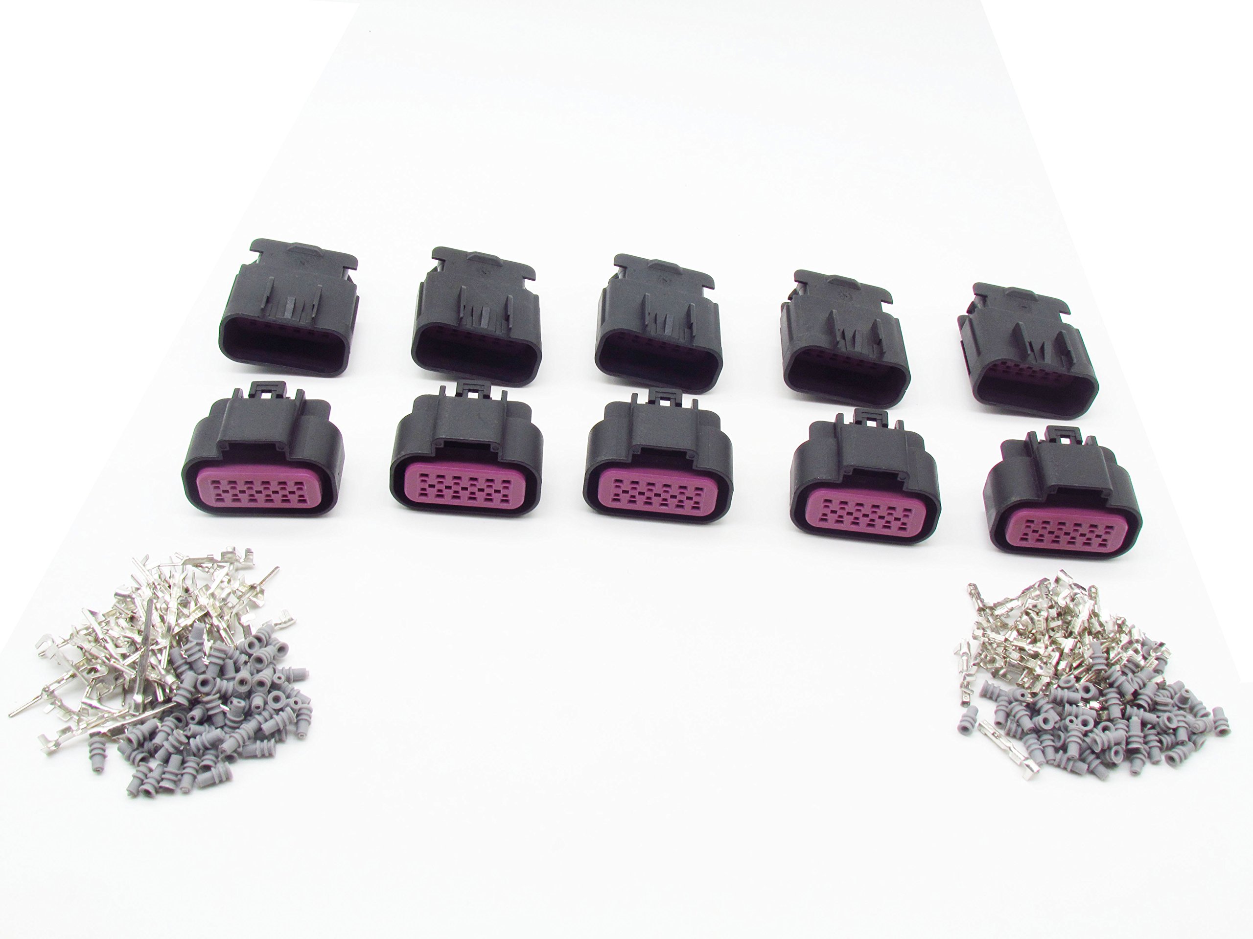 CNKF 5 Sets 12 pin way GT150 MAF plug male female electrical auto wire connectors 15326849 15326854