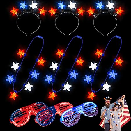 4th of july light up necklaces Clearance