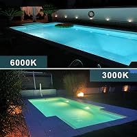 LyLmLe PAR56 LED Medence Világítás 35W - Ultra Lapos Víz Alatti Lámpa, 3500lm, 6000K, IP68 Vízálló, 12V, 140° Szórási Szög 9