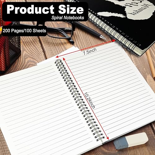 Miniatura 2 de 2 cuadernos para zurdos, cuadernos en espiral, cuadernos en espiral para zurdos, cuaderno de tapa dura para zurdos, regalo para zurdos, suministros