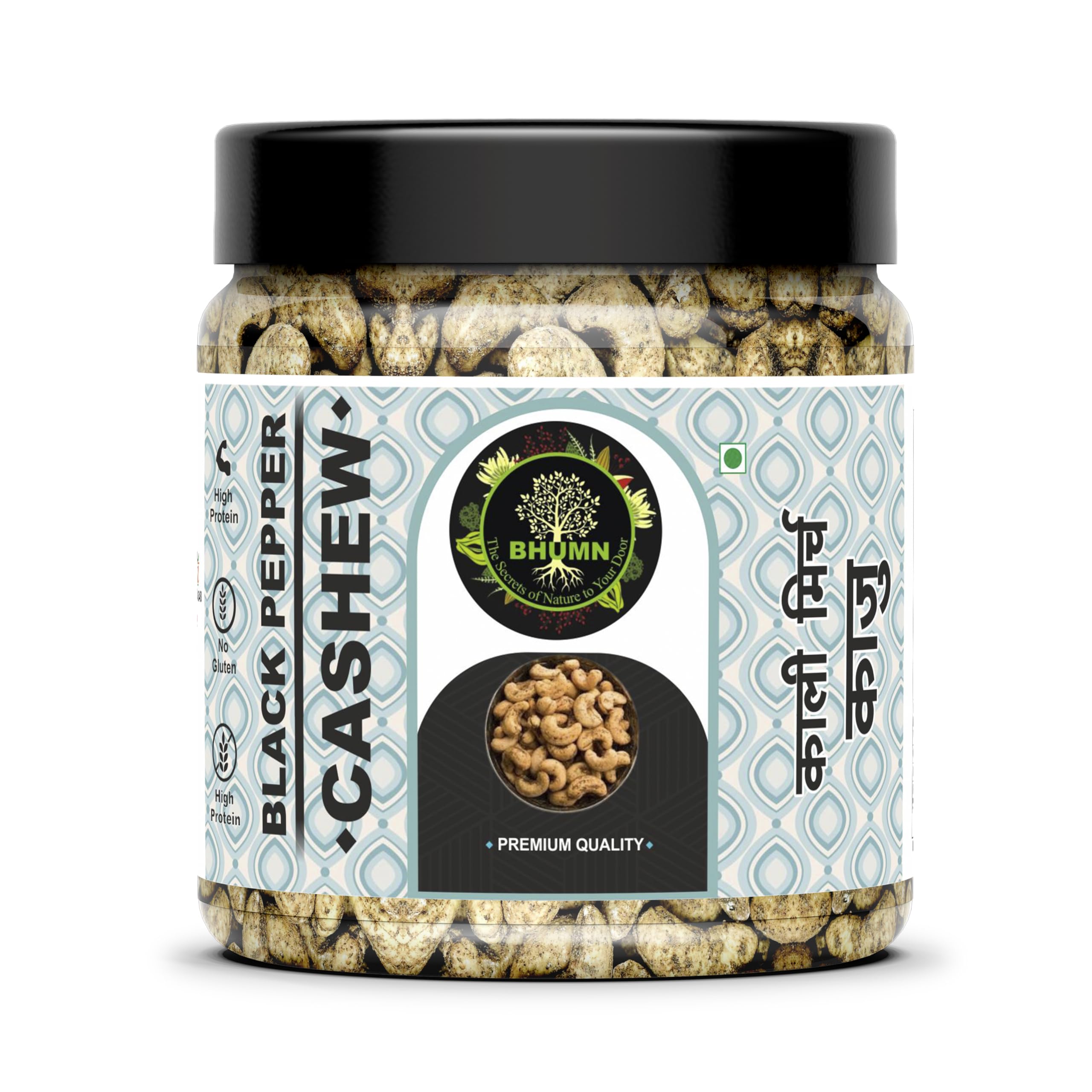 BHUMN Pure & Natural Black Pepper Flavoured Cashew - 500 g | Dry Roasted & Salted Black Pepper Kaju | Healthy Tasty Cashew | Dry Nut | Crunchy & Delicious | Premium Cashew Snacks | Masala Kaju (B0D4V8X8YQ) Amazon Price History, Amazon Price Tracker