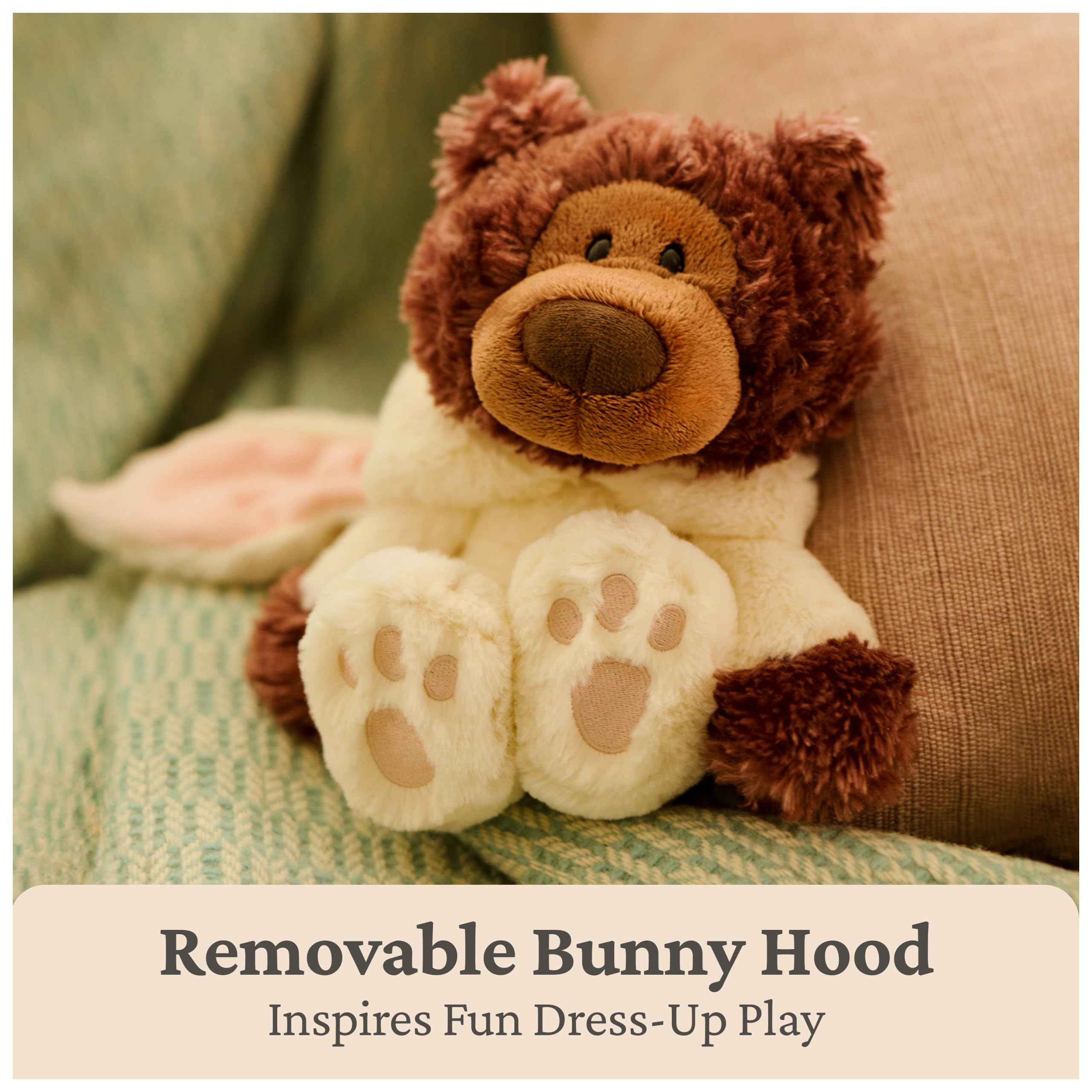 GUND, Philbin, Peluche Lapin, Ours en Peluche de Haute qualité avec Costume de Lapin de Pâques, Animal en Peluche, dès la Naissance, 25,4 cm