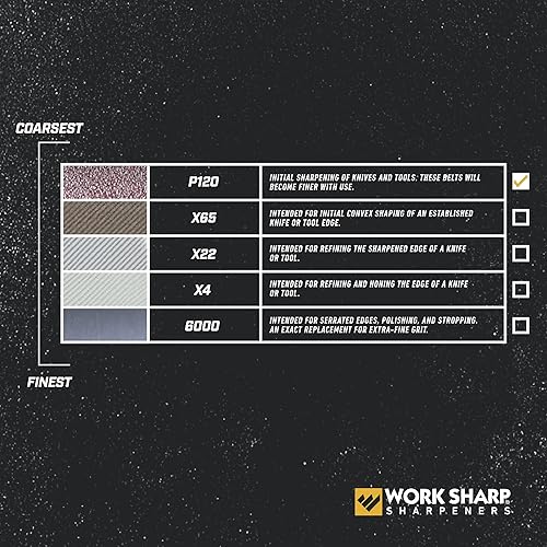 Miniatura 4 de Work Sharp WSSAKO81117 Kit de cinturón de grano extra grueso para Ken Onion Edition