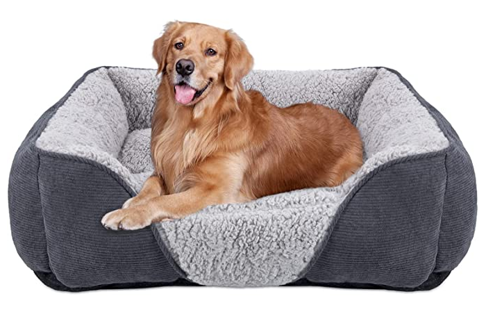 Hundebett Waschbar – Weiches Korb-Bett Für Kleine/mittelgroße Hunde & Katzen, Wasserabweisend