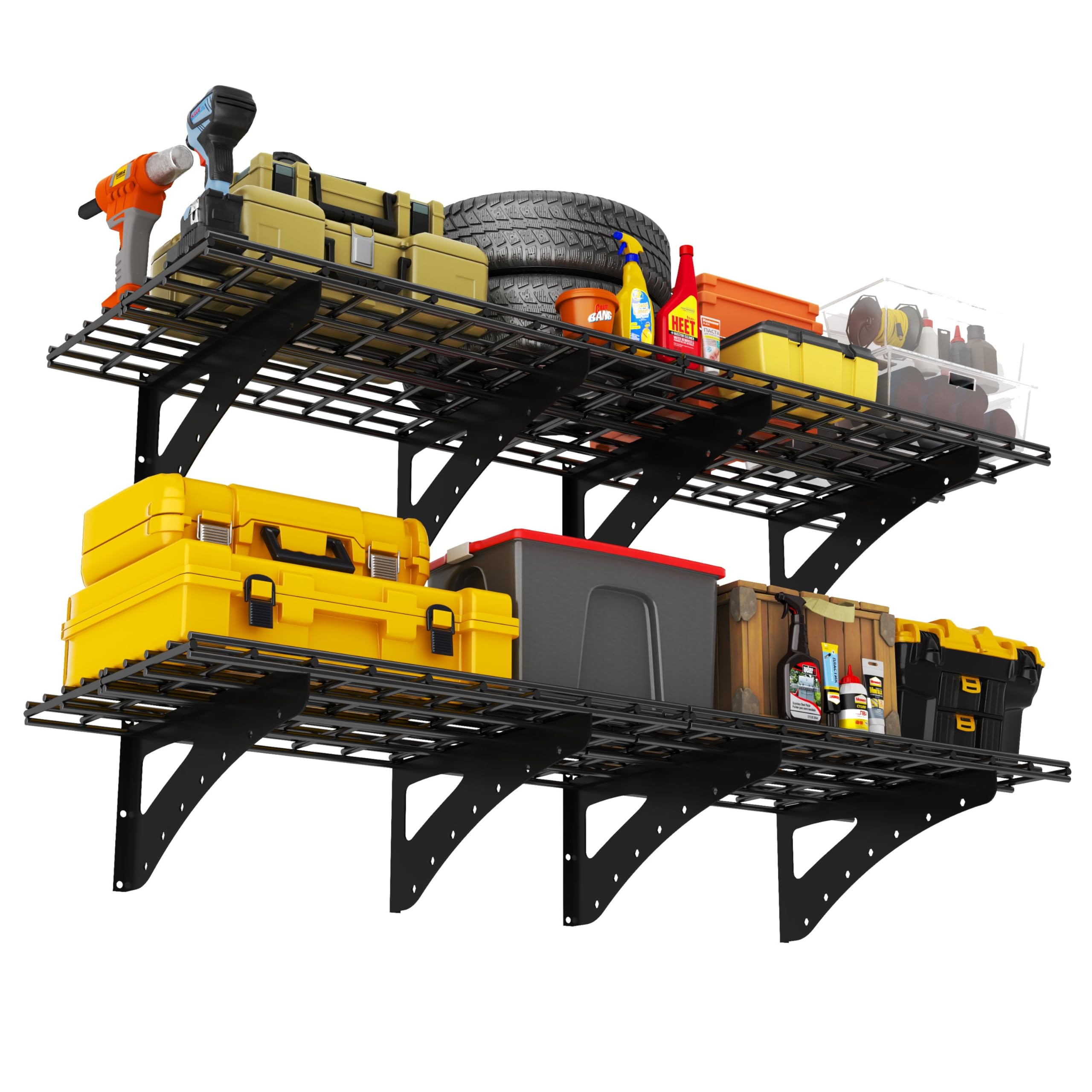 BEESTMUEBLE Garage Wall Shelves Heavy Duty 4 Pack 36