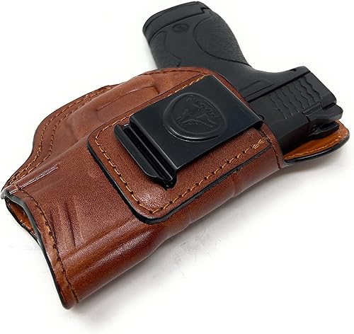 Miniatura 7 de Cardini Leather USA - Funda de piel ultrasuave para pistola IWB - Fundas de transporte ocultas - para Glock 26, 27, 33, Springfield XD 3 Sub