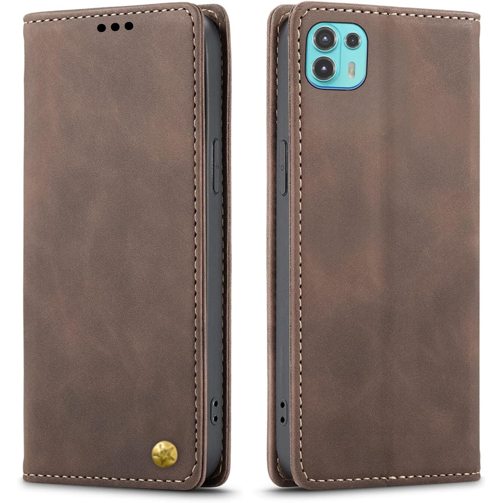 Revive Synthetic Leather Flip Wallet Case For Motorola Moto Edge 20 – Card Slot & Kickstand