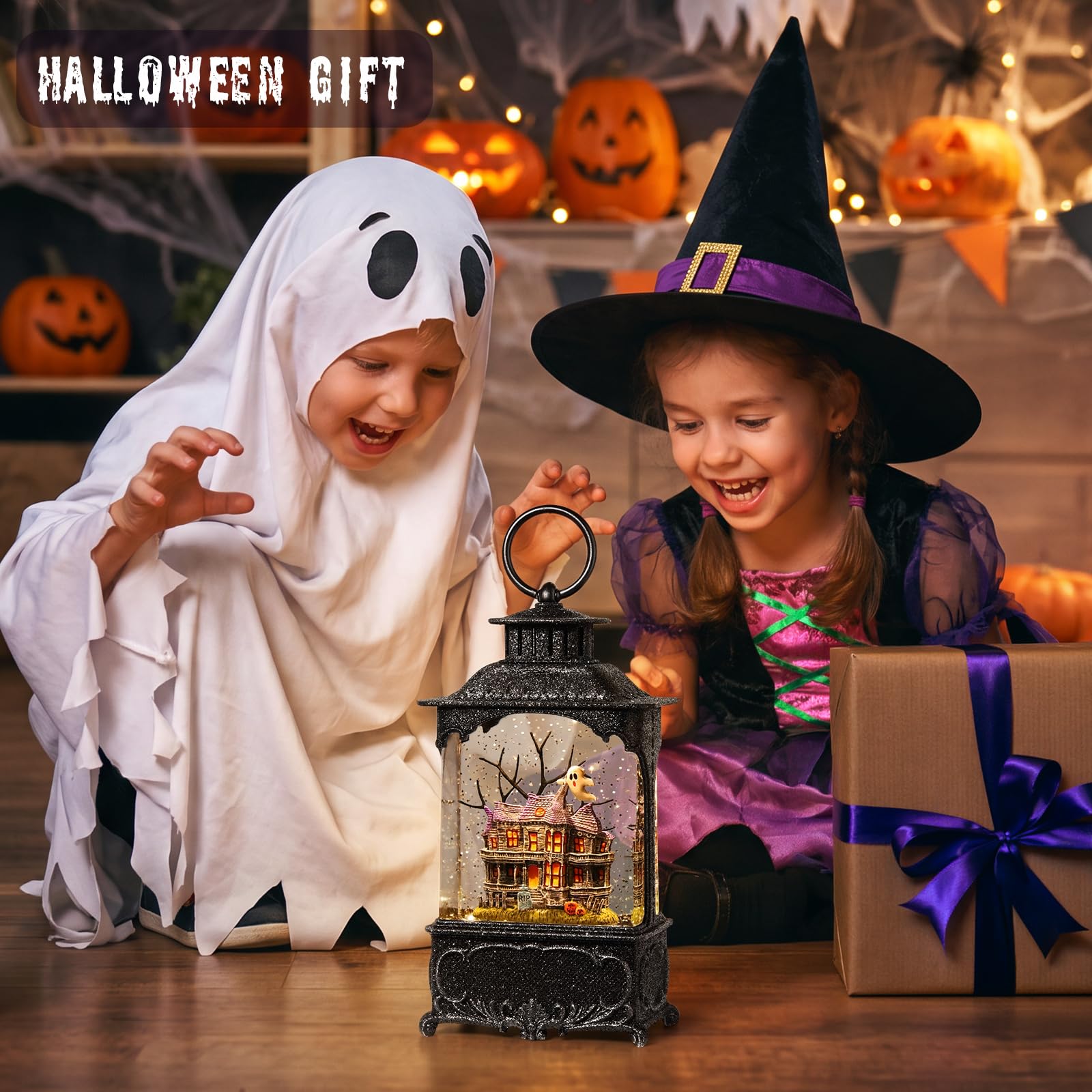 Amazon.co.jp: Gorrzai ハロウィン スノードーム ランタン ハロウィン