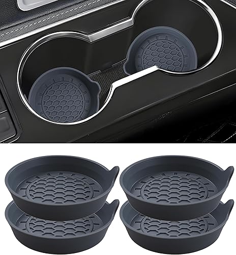 Amooca Portavasos universales para automóvil, impermeables, antideslizantes, a prueba de derrames, accesorios para el interior del automóvil,