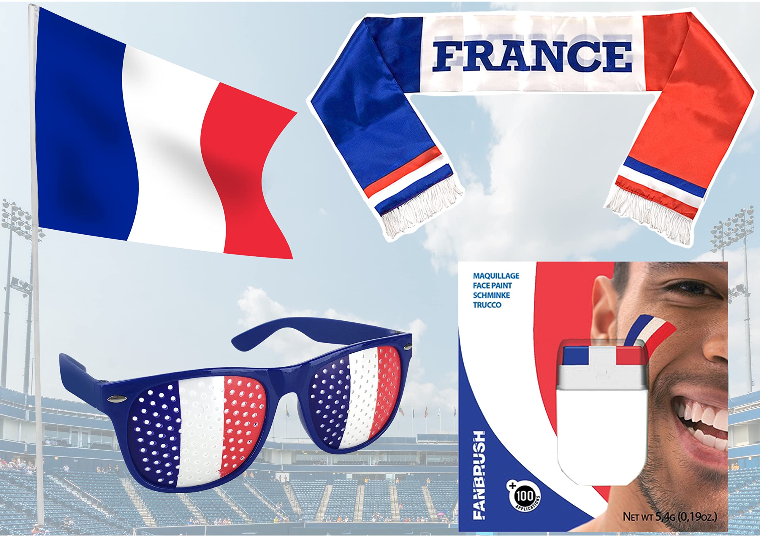 BARBACADO France Supporter Kit 4 Accessories