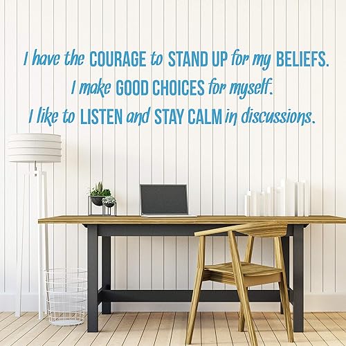 Miniatura 3 de Pegatinas de pared inspiradoras para decoración, citas – Pegatinas de vinilo con texto en inglés «Motivational Positive Mental Strength