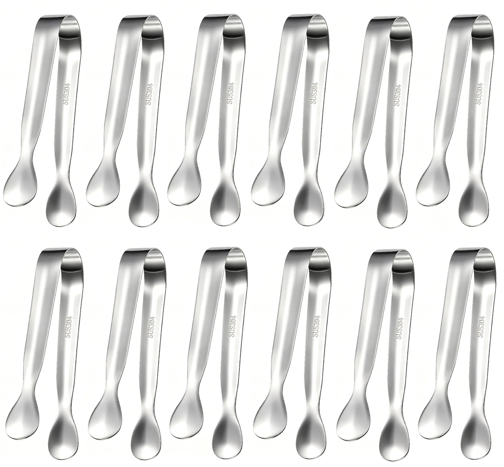 Mini Silver Tongs - Serving Sugar, Coffee & Appetizers -1