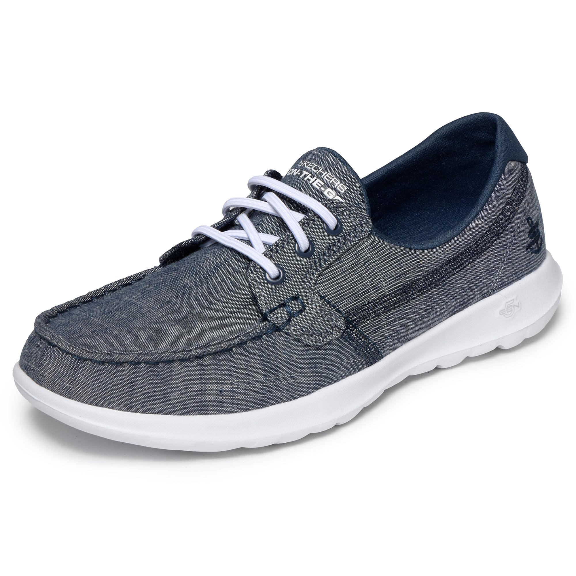 Skechers Women's 15433 Boat Shoes, Blue Navy, 4.5 UK