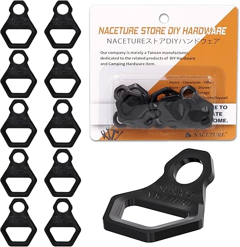 NACETURE Ganchos de anclaje de amarre, paquete de 10