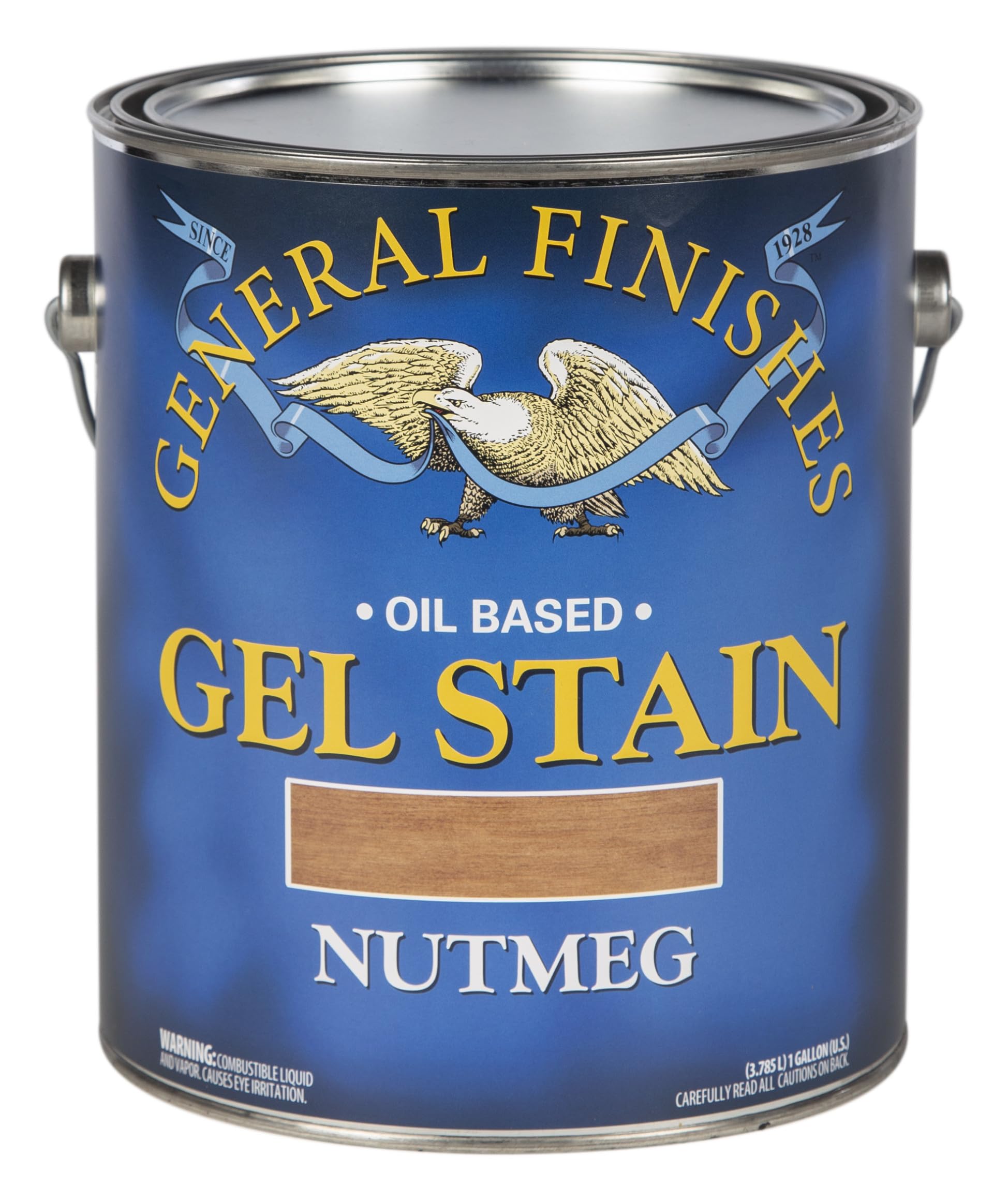 General Finishes Oil Base Gel Stain, 1 Gallon, Nutmeg