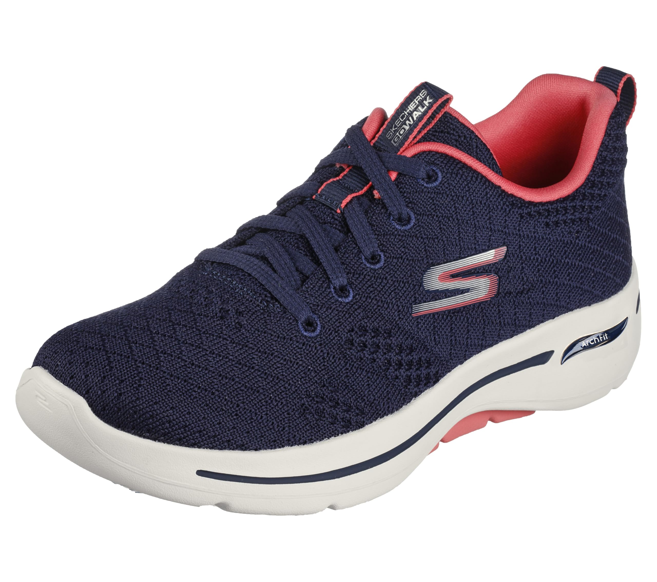 Skechers Women's Go Walk Arch Fit Unify Sneaker, Blue, Navy Coral*6 UK