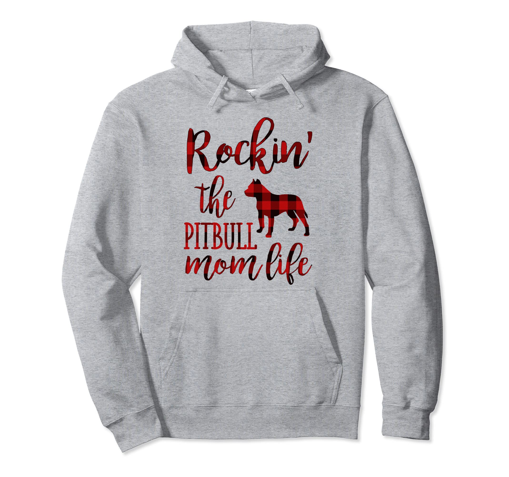 Rockin the PITBULL mom life-Best Gift ideas for dog mom Pullover Hoodie