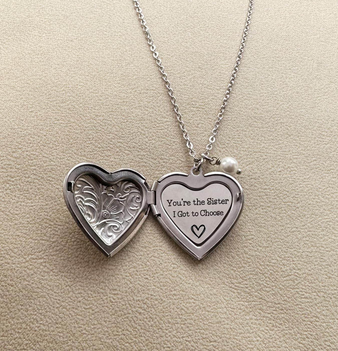 Friend Gifts for Women Hidden Message Locket Necklace Birthday Christmas Gifts for Best Friends Female Friendship Gifts
