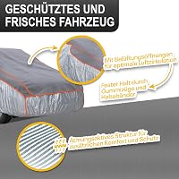 tec for me Jégvédelem autótakaró prémium hibrid ponyva 4 mm hab vízlepergető légáteresztő M L XL SUV VAN kombi szürke 3