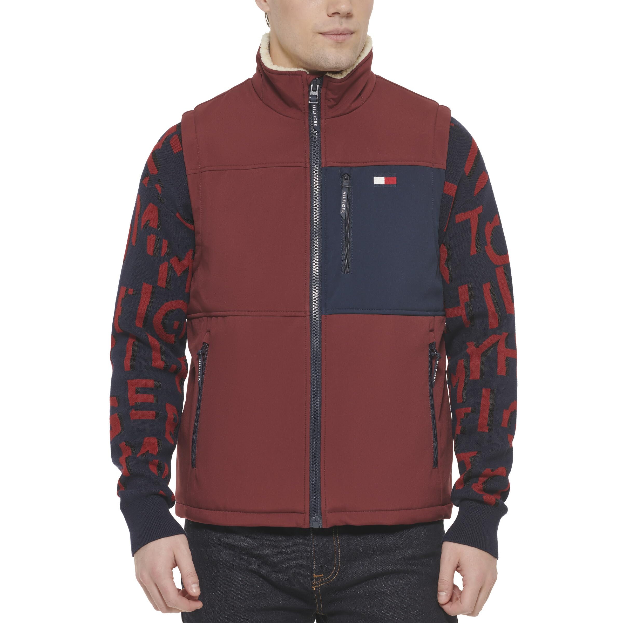 Tommy Hilfiger Men's Sherpa Lined Vest