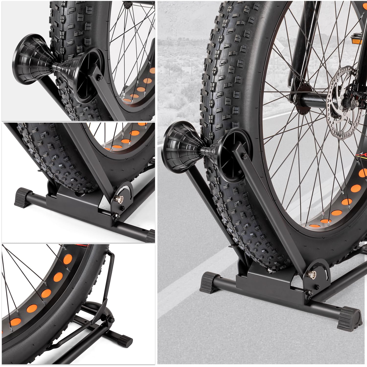 cyclists Cavalletto per bicicletta Ebike, EMTB e mountain bike, pieghevole, da 26 a 29 pollici e 650 C a 700 C, per il vostro garage, casa o negozio di biciclette