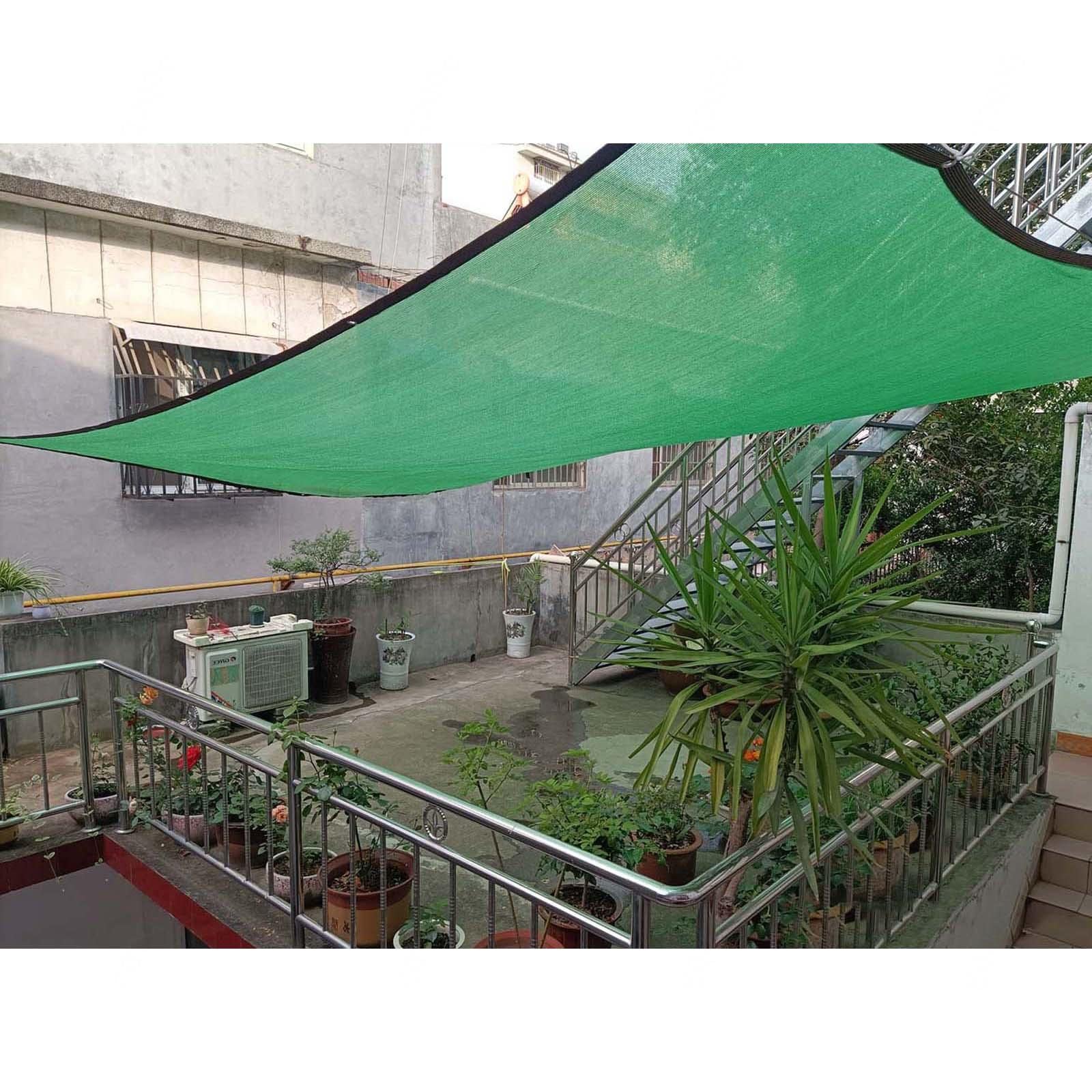 Malla De Sombreo Verde,Tela De Sombreo Para Plantas,Red De Sombra 90% Protección Solar,Lona De Malla Sombreadora Con Ojales,Toldo,Para Invernadero De Jardín,Personalizable,Green-6x8m(19.7*26.2ft)