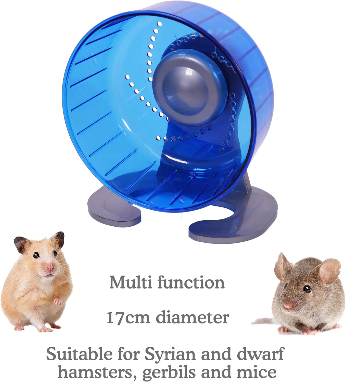 Rosewood Pico Exercise Wheel for Hamsters with Stand, Blue