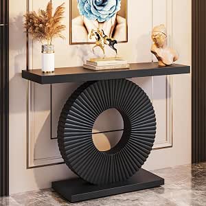 Amazon.com: Tribesigns Modern Console Table with Geometric Base, 40 ...