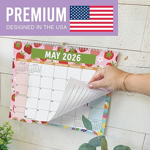 Miniatura 3 de Calendario de pared grande retro 2024-2025  Calendario de pared de 18 meses 2024-2025, calendario mensual de pared 2024 grande, calendario de pared