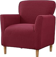 Vista 28 de XMAYODS Funda para silla de club, funda para silla de bañera, fundas suaves y redondas para silla de sofá, fundas de sofá con parte inferior #16