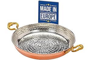 Crystalia Authentic Hammered Copper Pan: A Culinary Artistry Masterpiece