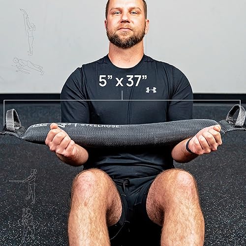 Miniatura 8 de FitFighter Steelhose  (40 libras negro)  Ideal en cualquier lugar interior, exterior, gimnasio en casa  Entrenamiento total del cuerpo  5