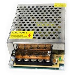 TEMPO DI SALDI Fuente de alimentación de 5 amperios y 12 voltios para tira LED estabilizada de 220 V y 60 W, gris, 11 x 4 x 8 cm