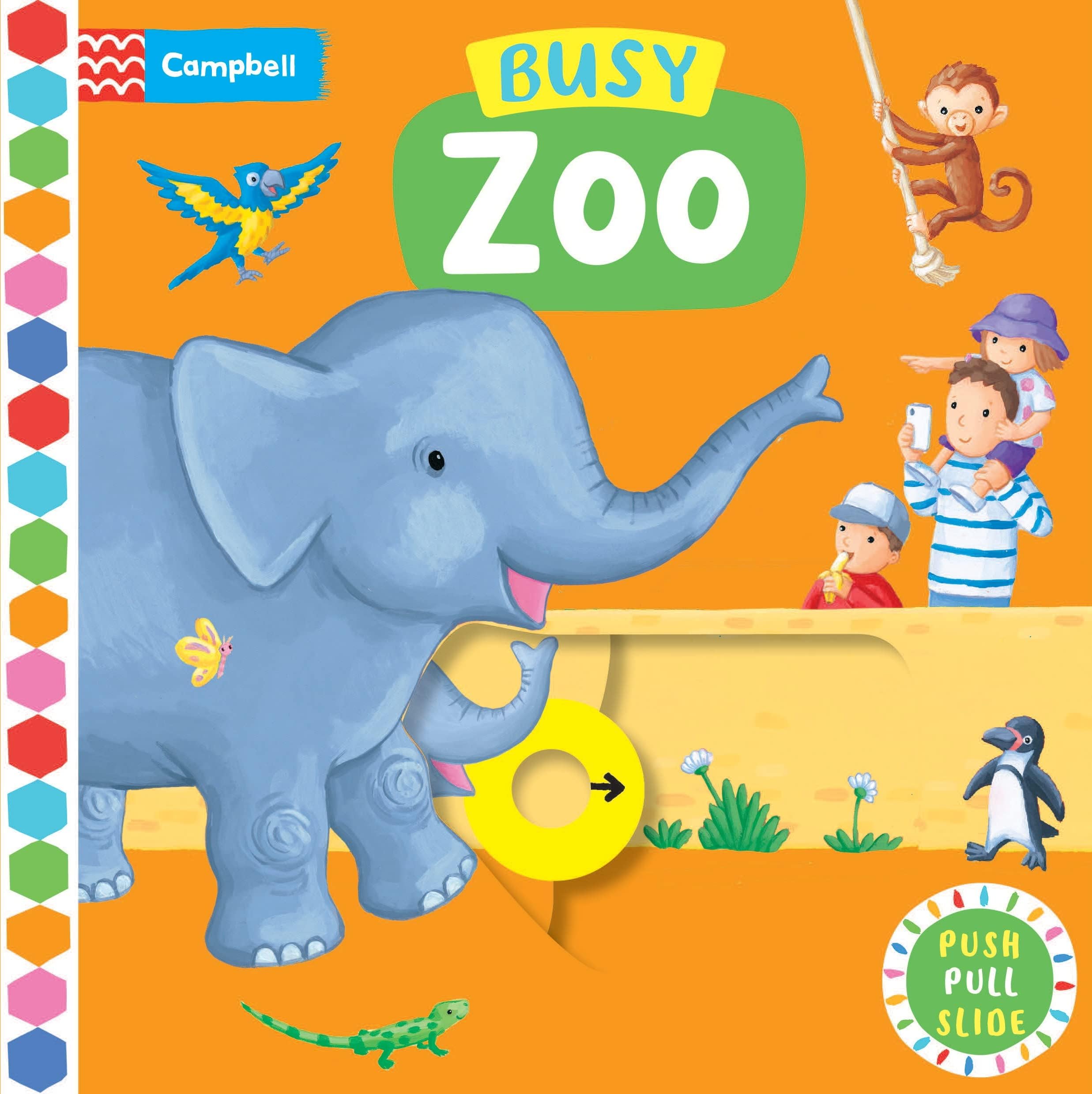 Busy Zoo: A Push, Pull, Slide Book (Campbell Busy Books, 14)