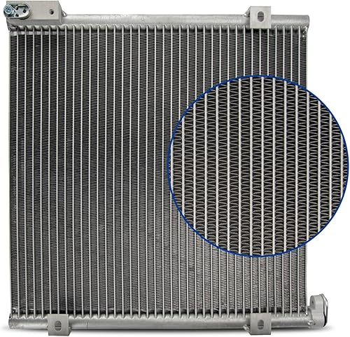 Miniatura 2 de KAX Condensador de AC para automóvil, condensadores de aire acondicionado para 1997-2000 EL, 1998-2000 Civic GX, paquete de valor cívico 1999,