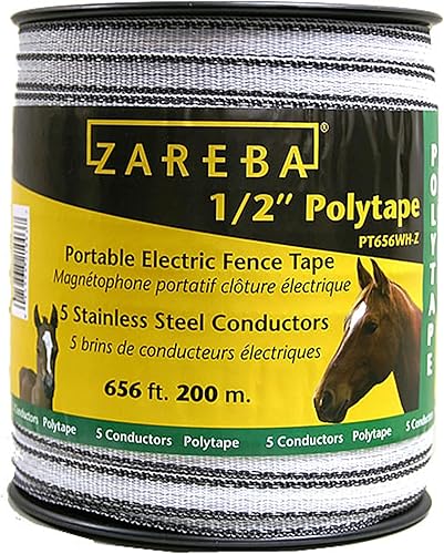 Zareba PT656WH-Z Polytape de 12 pulgada 6562ft color blanco