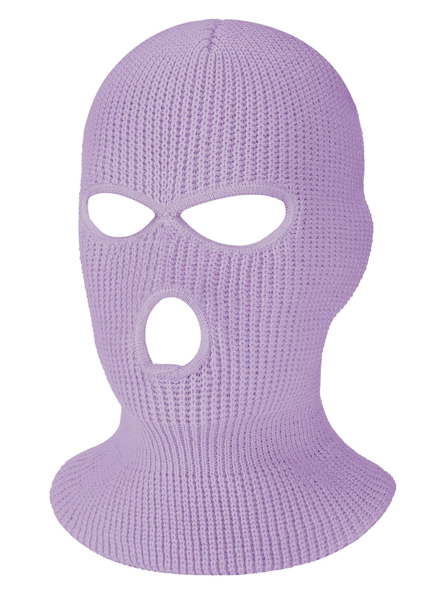 SATINIOR 3 Holes Ski Mask Full Face Cover Outdoor Balaclava Winter Knitted Neck Gaiter for Halloween Sports Cycling
