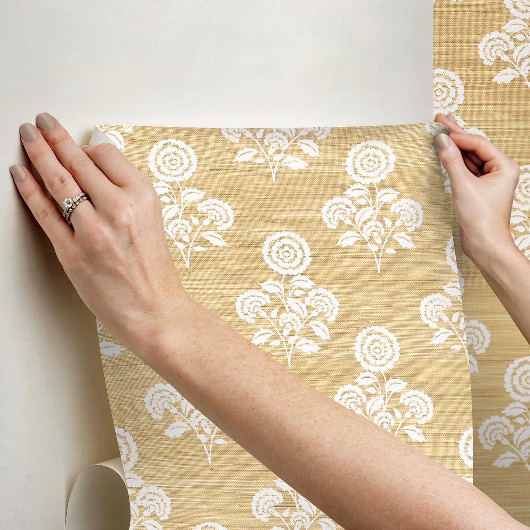 Flourish SSS6308 Papier peint autocollant imitation toile de jute