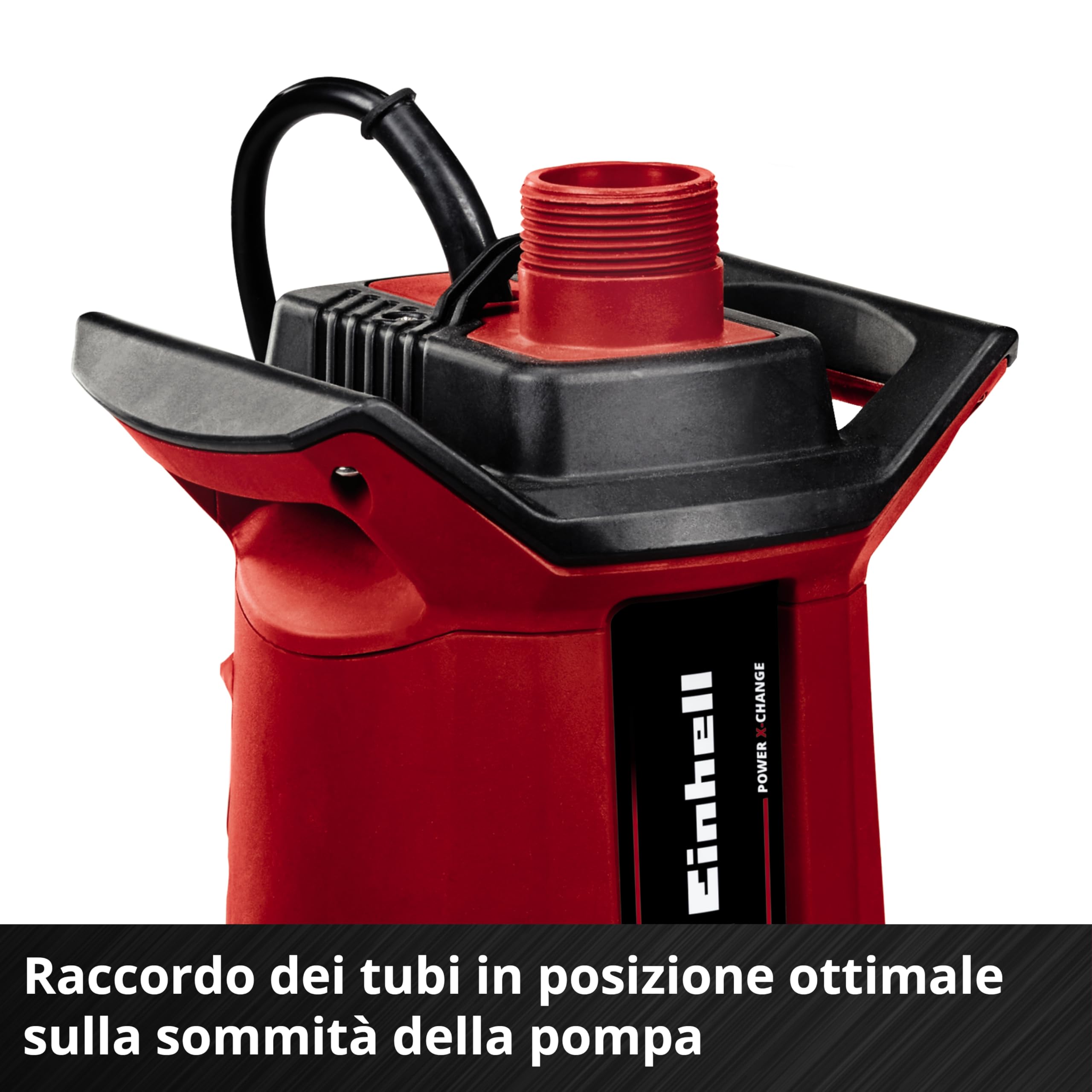 Pompa per acque scure Einhell a batteria GE-DP 18/25 Li-Solo Power X-Change (18 V, 7.500 l/ora, prevalenza di 5 metri, 2 modalità di potenza, batteria esclusa)