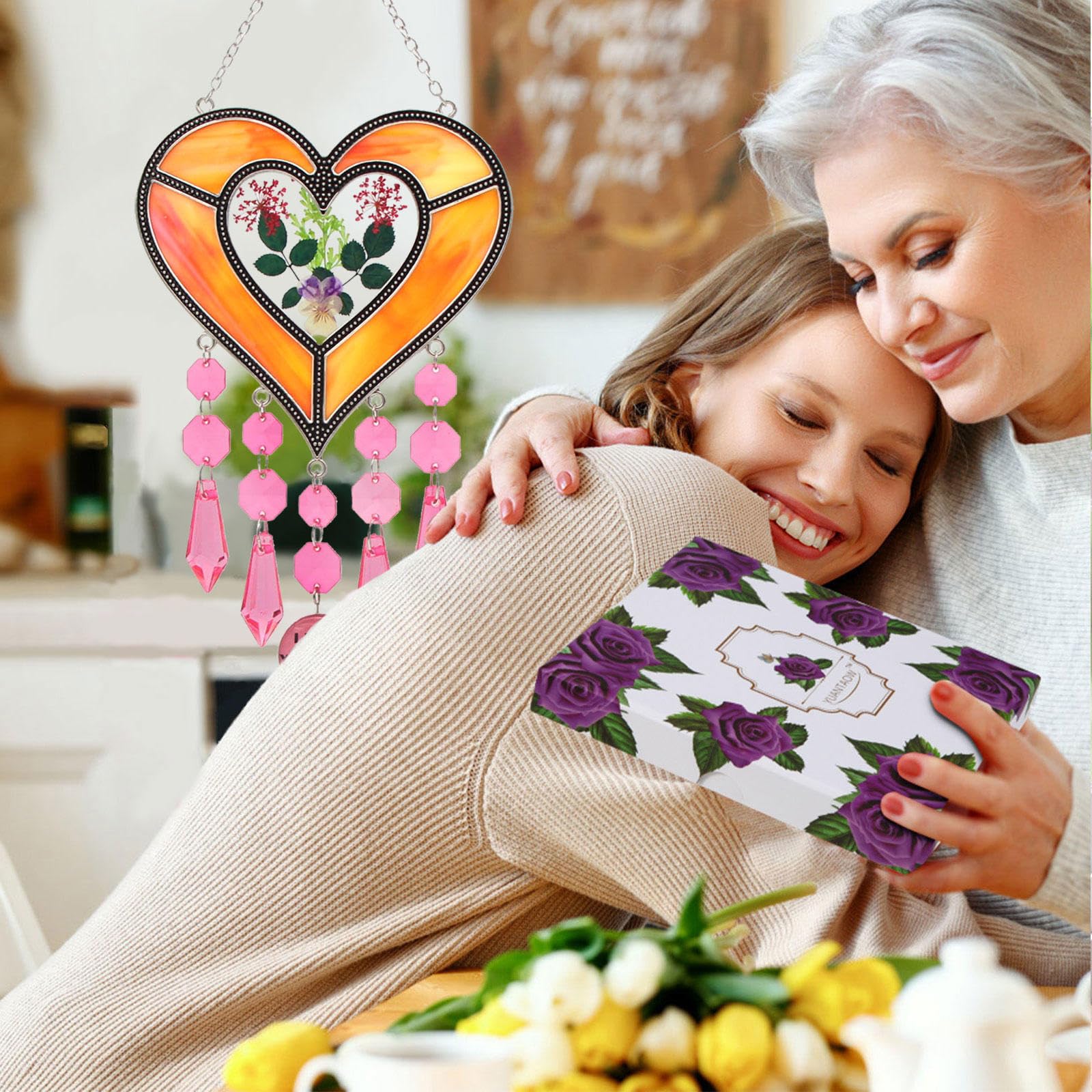 ☆かおmama☆ ✩.*˚ハートの置き型サンキャッチャー✩.*˚ Amazon.co.jp: ハート型サンキャッチャー - お母様、母の日、誕生日