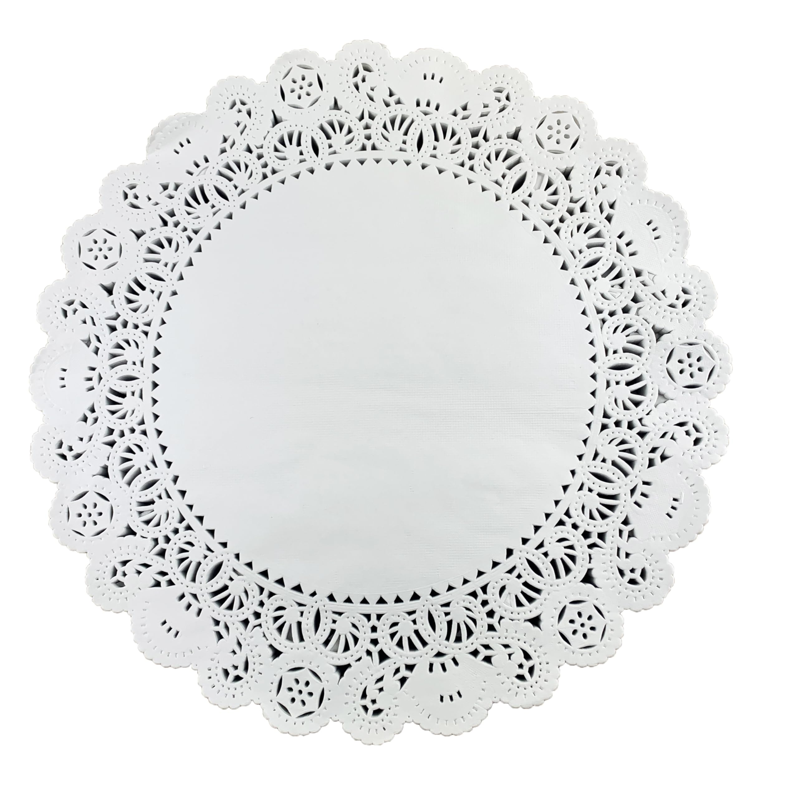 Worlds 50 Pack Round White Normandy paper Doilies Lace Paper Doiles 14