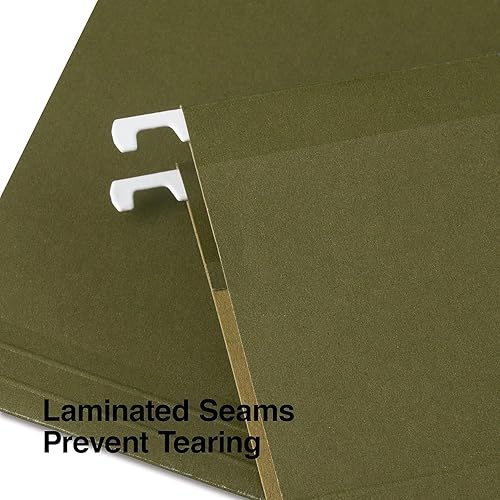 Miniatura 4 de Staples 726595 Carpetas colgantes reforzadas recicladas 5-Tab Lgl Std Gn 25/Bx