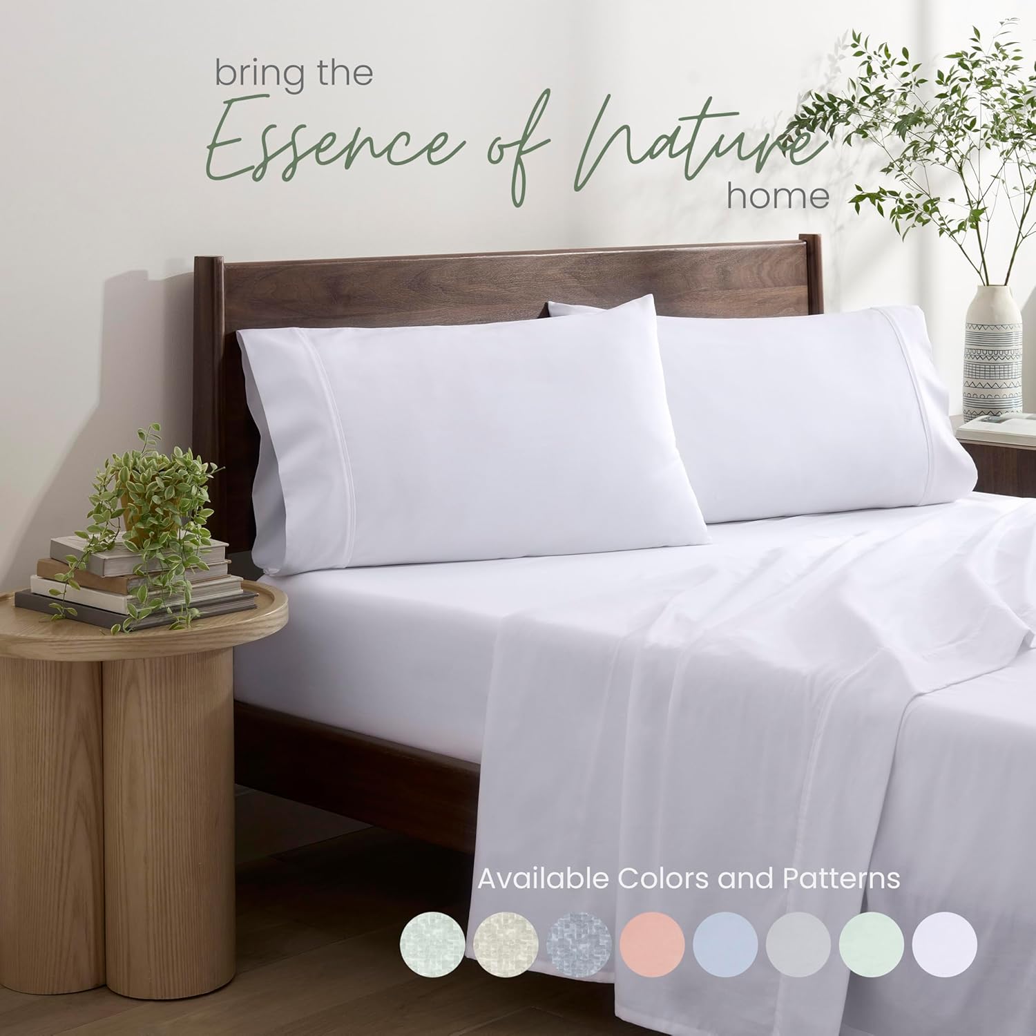 Martex Restore Bed Sheet Set – Soft, Cooling, Moisture-Wicking, Breathable and Gentle on Skin – Durable Fabric Designed for Everyday Comfort and Better Sleep – Queen Size Bedding – White