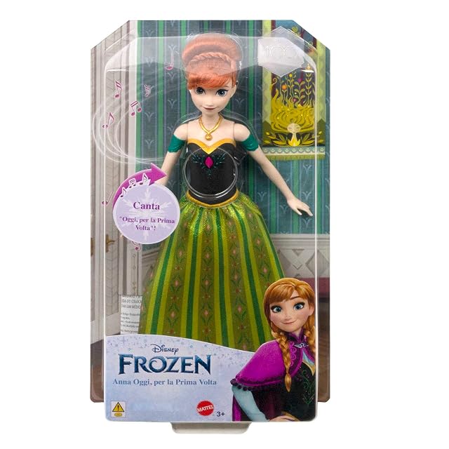 Foto 6 de 6 de Disney Frozen Anna musical Muñeca que canta al presionar un botón, juguete +3 años